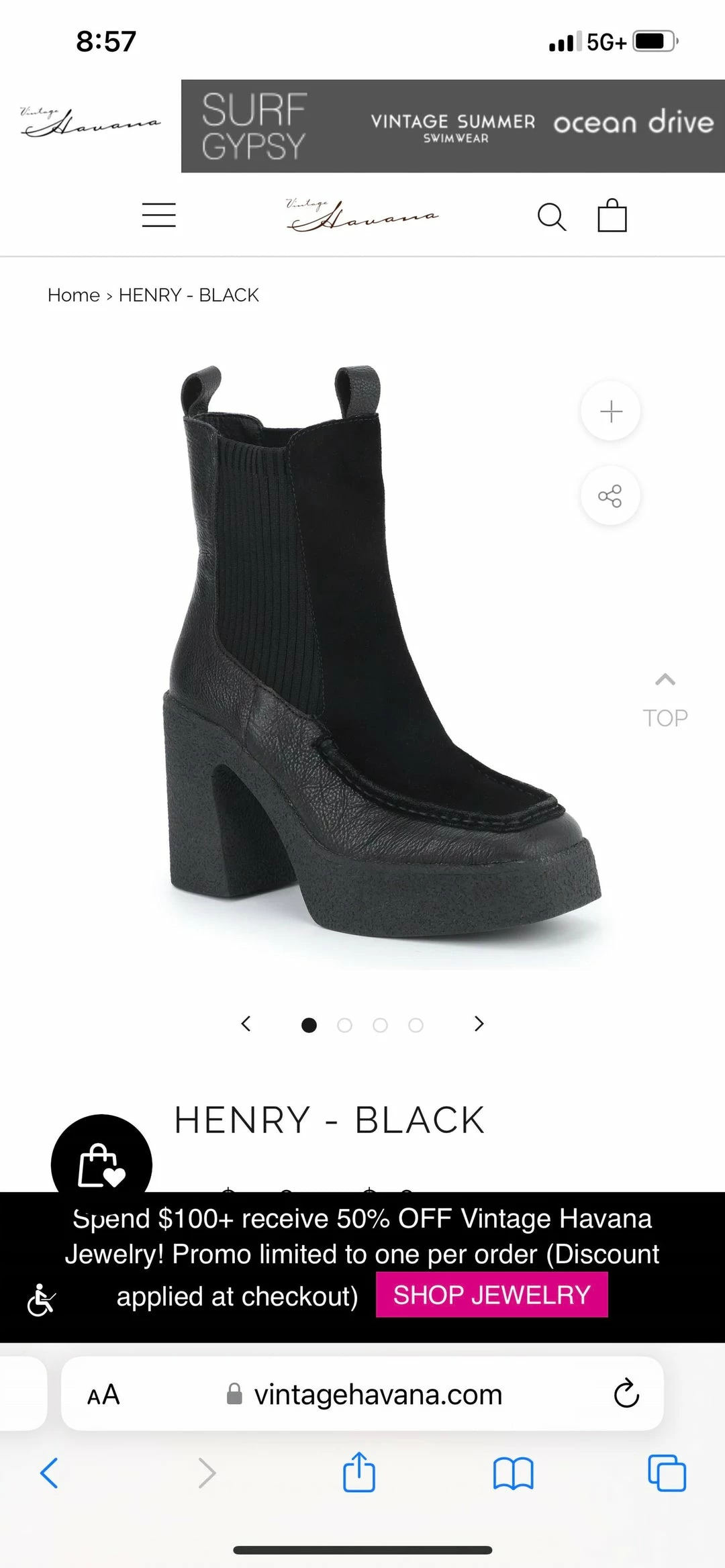 Best deal β Vintage Havana Henry in Black for π© women π 4 Best deal β Vintage Havana Henry in Black for π© women π - Image 3