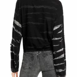 Discount π Vintage Havana π© Womens Printed Destroyed Sweatshirt π₯