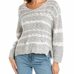 Budget 🎉 Vintage Havana Contrast Knit Sweater for 👩 women ⭐