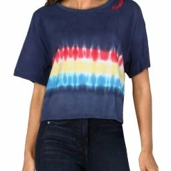 Best Pirce 😉 Vintage Havana 👩 Womens Embroidered Tie Dye T-Shirt 🤩