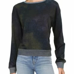 New 😍 Vintage Havana 👩 Womens Tie Dye Contrast Trim Sweatshirt ✨
