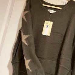 Best deal 🔥 Vintage Havana Star Wool Blend Sweater in Deep Olive for 👩 women 🤩 -Vintage Havana Shop 752a0f37ef3646f89f97e32f5a68fa5b 1080x