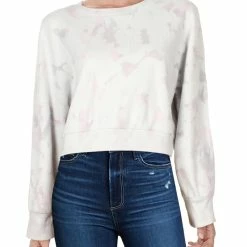 Buy 🥰 Vintage Havana 👩 Womens Tie-Dye Ribbed Sweatshirt, Crew 😍