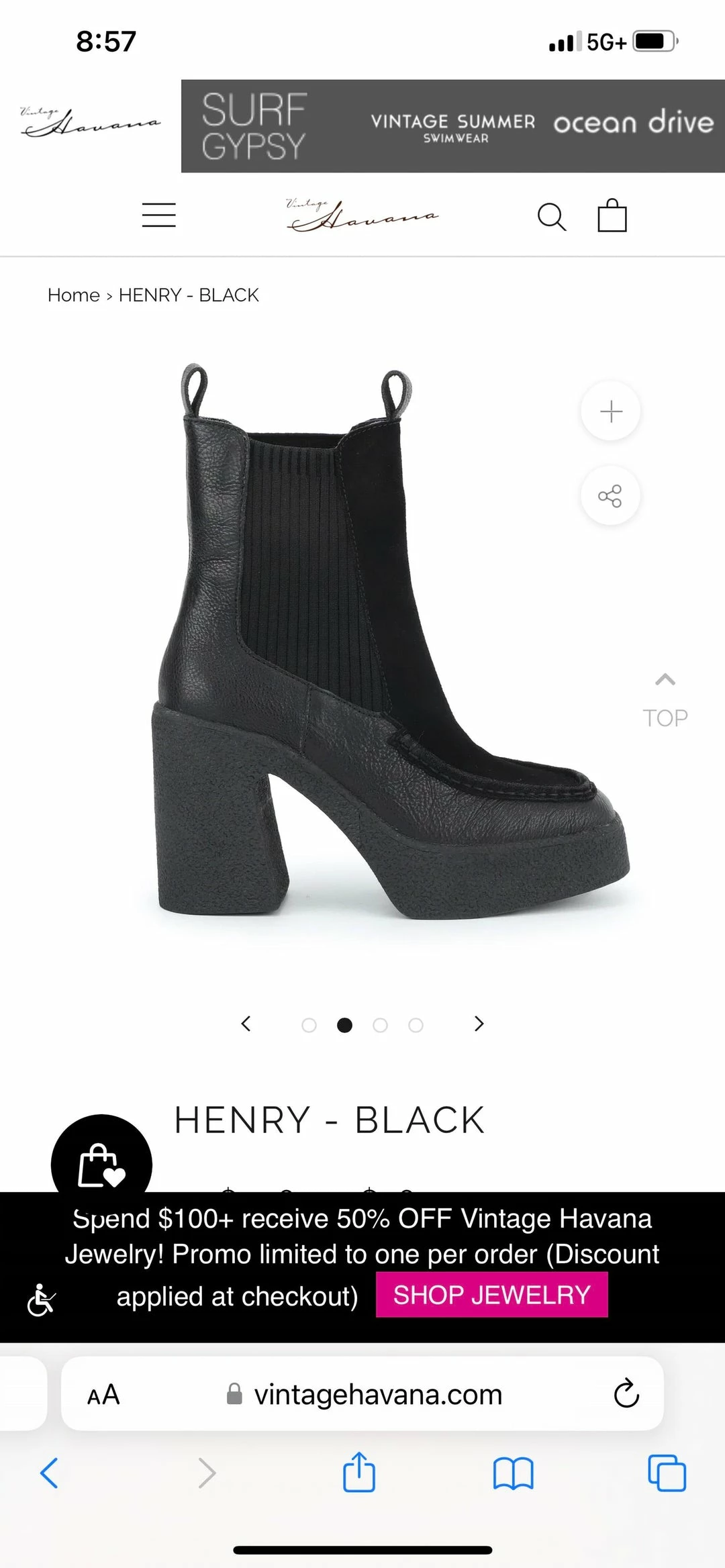 Best deal β Vintage Havana Henry in Black for π© women π 3 Best deal β Vintage Havana Henry in Black for π© women π - Image 2