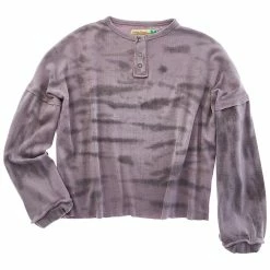 Budget ❤️ Vintage Havana Ribbed Henley for kids 🌟