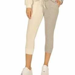 Hot Sale 🎉 Vintage Havana Hacci 👩 Womens Cropped Ribbed Sweatpants 🔥