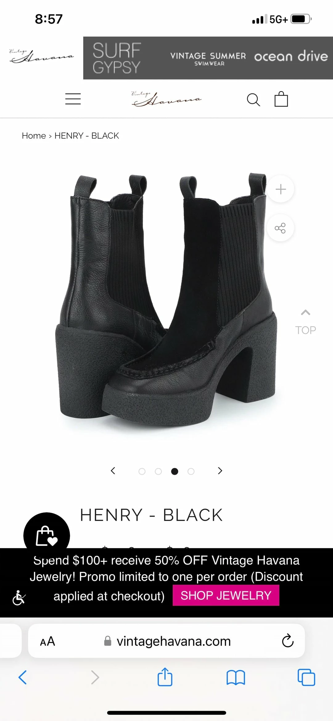 Best deal β Vintage Havana Henry in Black for π© women π 5 Best deal β Vintage Havana Henry in Black for π© women π - Image 4