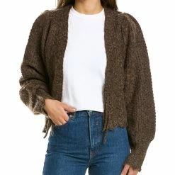 Cheapest 🔥 Vintage Havana Wool-Blend Balloon Sweater for 👩 women ⌛