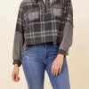 Best Pirce 🎉 Vintage Havana Plaid Sleeve Top in Charcoal for 👩 women 💯 -Vintage Havana Shop f7b645f4652f43038f4288a3d1e3e72c 1080x